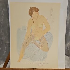 Artistic Nude Sketch Print - Auguste Rodin